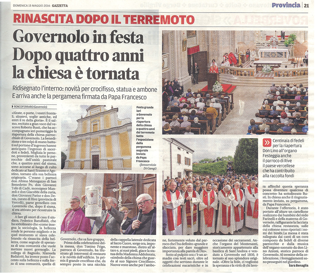 Riapertura Chiesa Governolo 2016